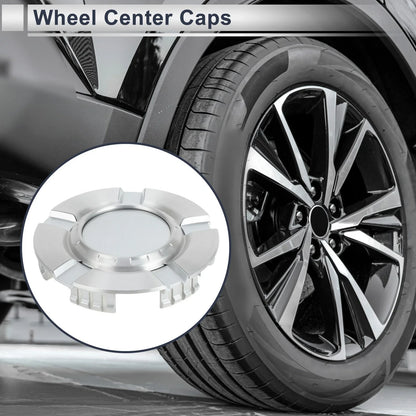 Wheel Center Caps for Chevrolet Silverado 1500 (2007-2013) Silver Plastic