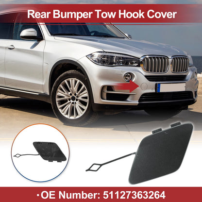 Rear Car Bumper Tow Hook Cover for BMW 428i (2014–2016) No. 51127363264 Grey