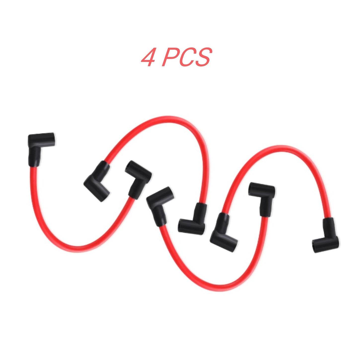 Set of 4 Spark Plug Wires for Johnson Evinrude Outboard (9")