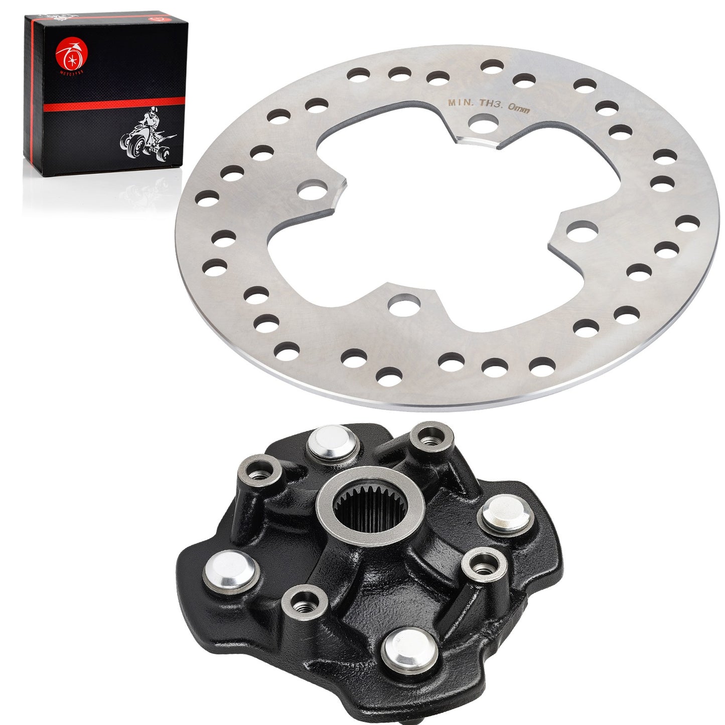 Wheel Hub & Brake Disc for Honda Foreman Rubicon 500 (2001–2023)