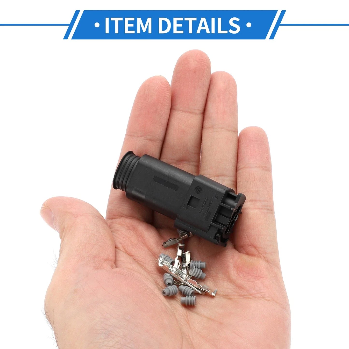 4 Pin Tail Turn Signal Light Connector Plug Male Female Wire Terminal for BMW