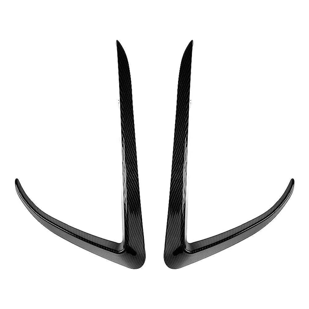 Carbon Fiber Front Fog Light Eyebrow Cover Trim for Tesla Model X (15-20)