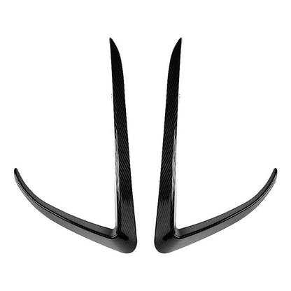 Carbon Fiber Front Fog Light Eyebrow Cover Trim for Tesla Model X (15-20)