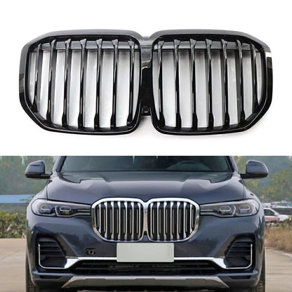Front Kidney Grille Bumper Cover Trim for BMW X7 (2019-2022)