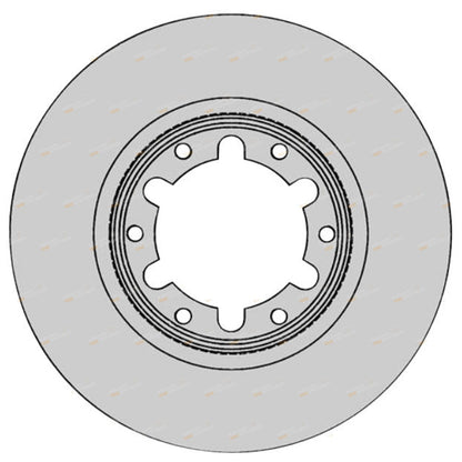Set of 2 Front Disc Brake Rotors for Nissan Patrol GU (2001–2010)