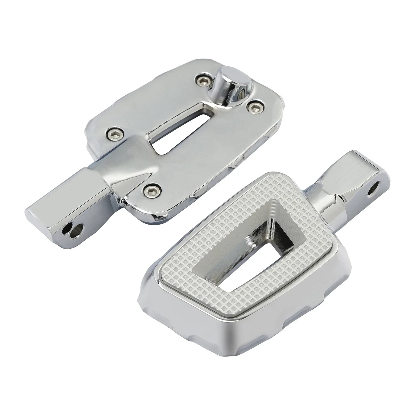 Chrome Passenger Footpegs for Harley Street Fat Bob 2018-2025