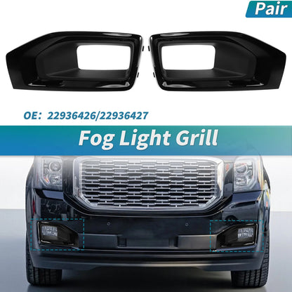 Fog Light Grill for GMC Yukon (2015–2020) Bezels Cover 22936426/22936427