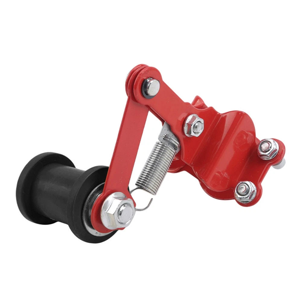 Chain Tensioner Roller Adjuster for Universal ATV Dirt Bike (Red/Black)