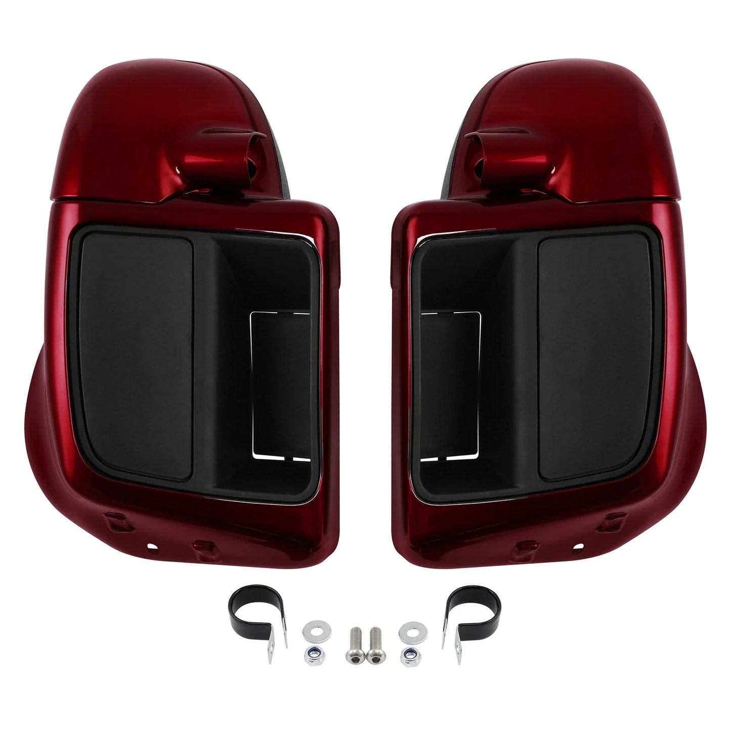 Lower Vented Fairings for Harley Street Road Glide (2014-2025) Velocity Red Sunglo