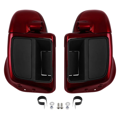 Lower Vented Fairings for Harley Street Road Glide (2014-2025) Velocity Red Sunglo