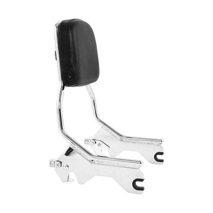Chrome/Black Sissy Bar Backrest for Harley Softail (2018-2025)