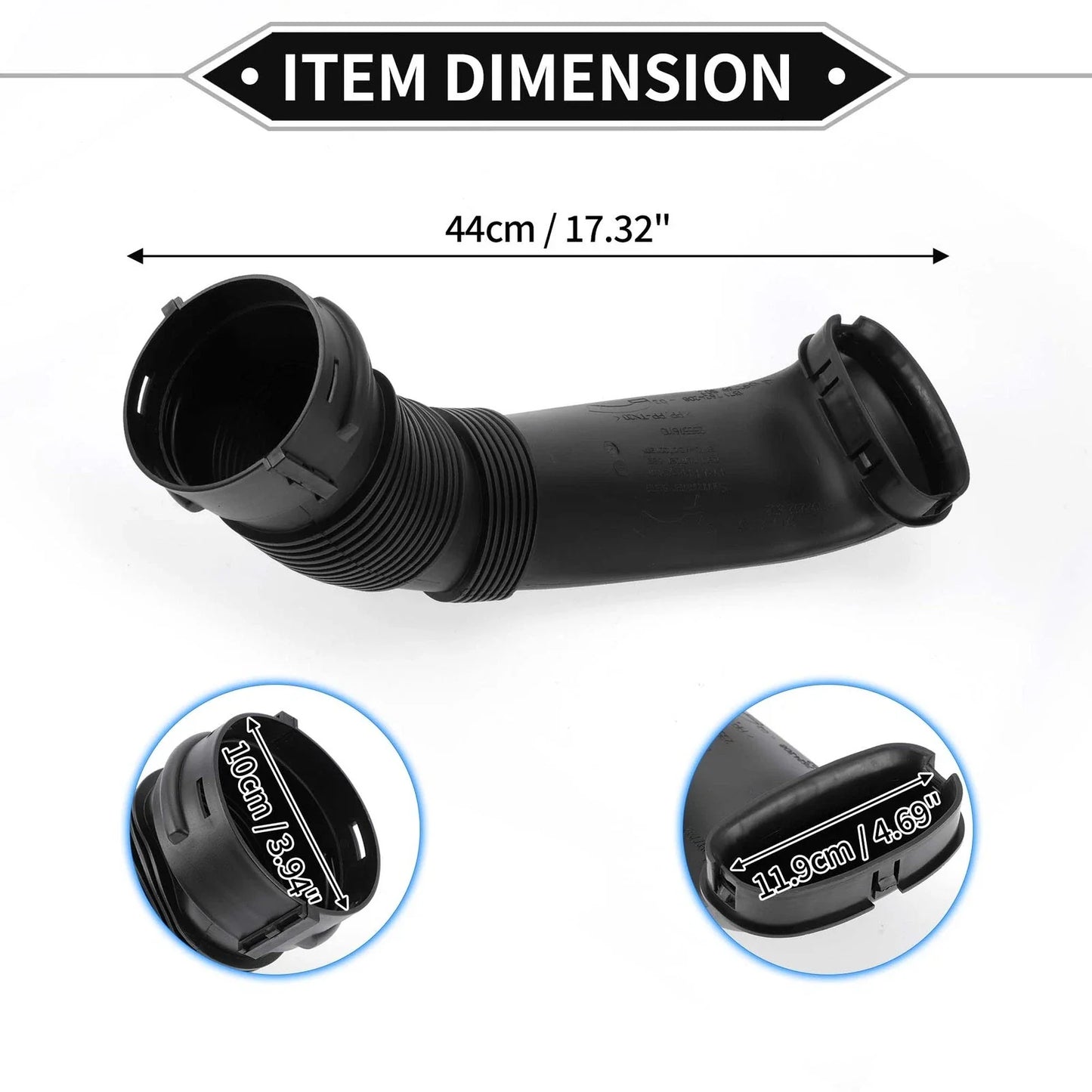 Car Intake Hose for BMW X5 X6 E70 E71 35iX 40iX Black