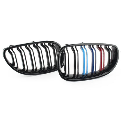 Upper Mesh Grille for BMW E60 E61 5 Series (2003-2010) Gloss Black