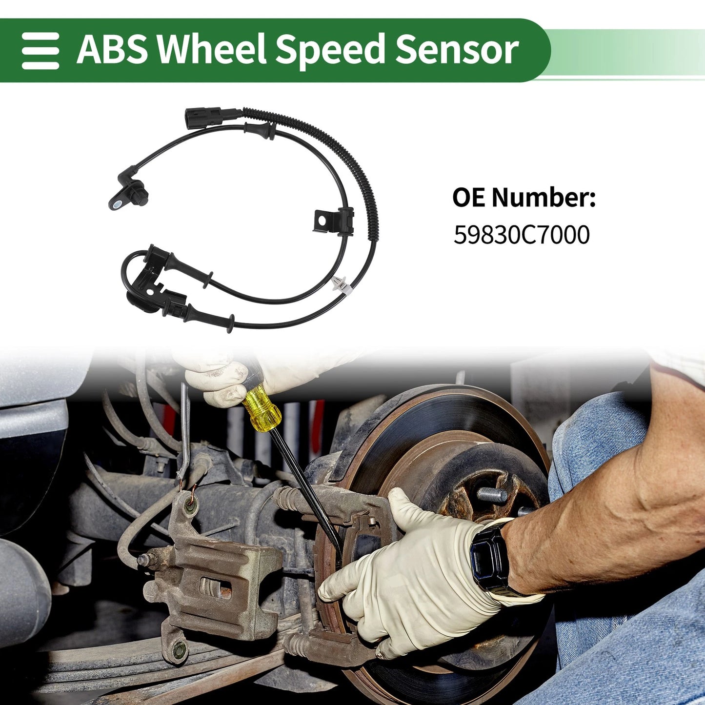 ABS Wheel Speed Sensor No. 59830C7000 for Hyundai I20 (2014–2018)