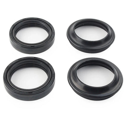 4 x Black Oil Seals Dust Seals for Front Fork Damper Shock Absorber (All Years)