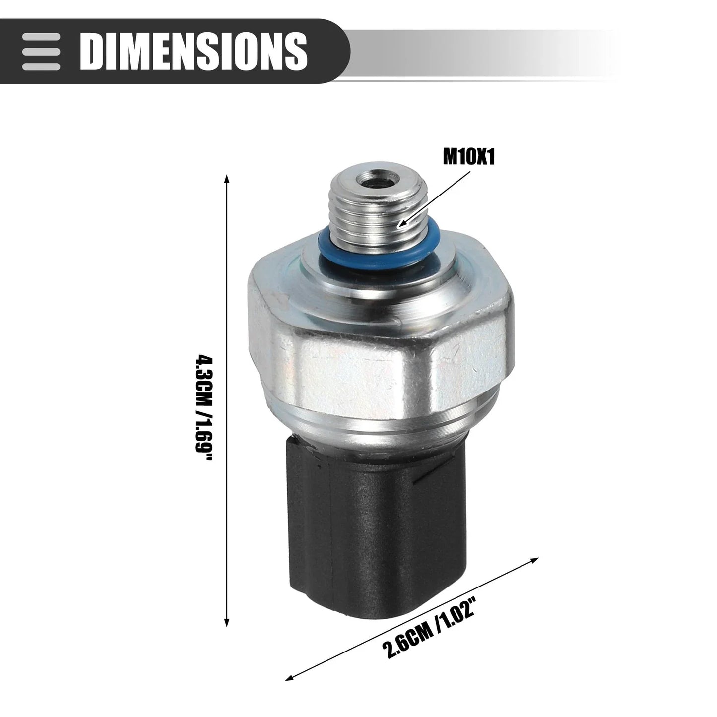 A/C Pressure Transducer Valve Pressure Sensor Switch for BMW 128i