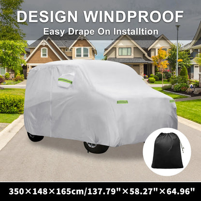 Waterproof Car Cover with Hook for Mitsubishi eK (350x148x165cm)