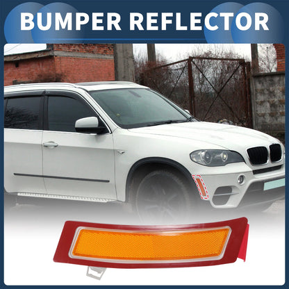 Bumper Reflector No.63147274434 for BMW X5 (2011–2013) 1Pc Red Yellow Right