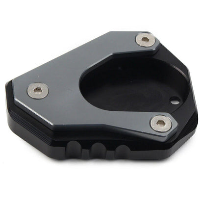 CNC Gray Foot Stand Side Extension Plate for KAWASAKI Ninja 400, Versys 650, KLX 250