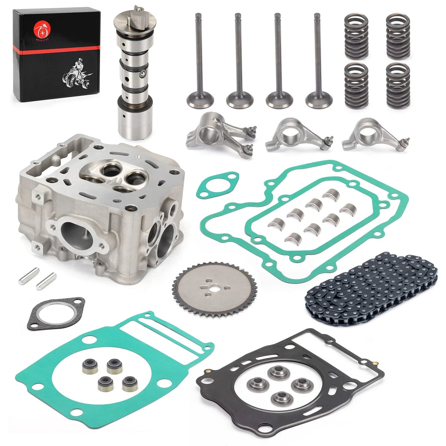 Cylinder Head Rocker Arm Camshaft Valve Kit for Polaris 500 (1996-2014)