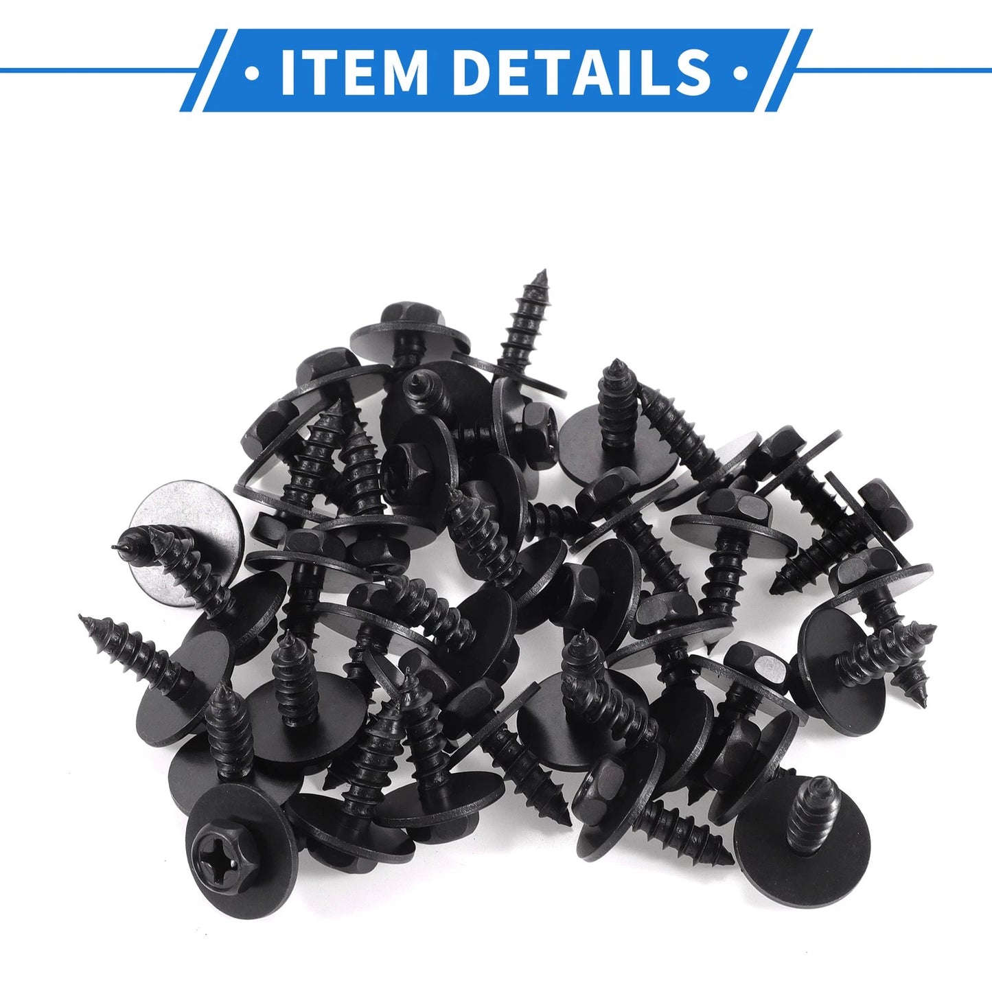 40 Pcs Fender Liner Splash Shield Bumper Cover Screw for Toyota Avalon (2013–2018)