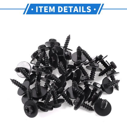 40 Pcs Fender Liner Splash Shield Bumper Cover Screw for Toyota Avalon (2013–2018)