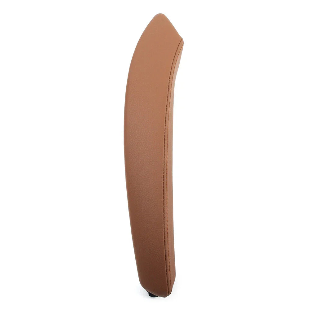 1 x Left Door Trim Pull Handle Real Leather for BMW X5 X6 (2007-2013)