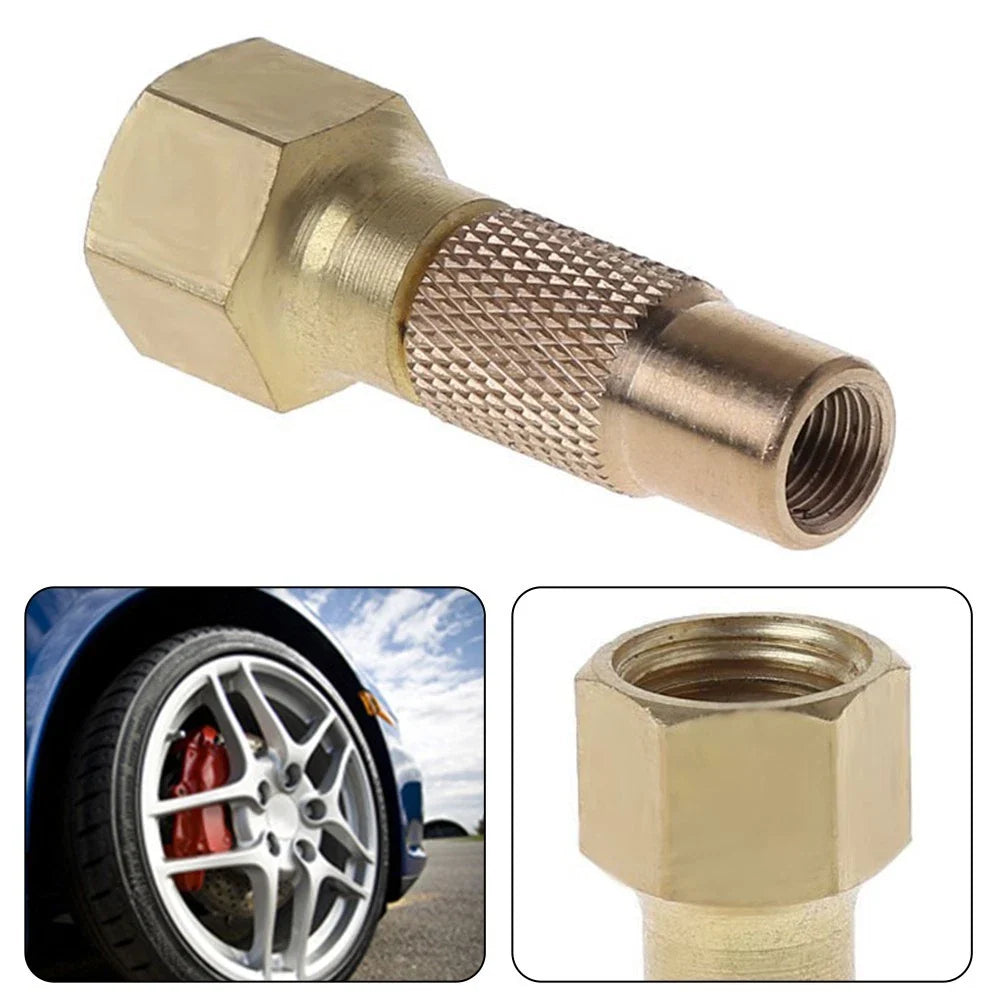 Threaded Tire Chuck for Quick Inflation Open Flow Through Design