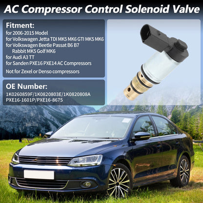 AC Compressor Control Solenoid Valve for Volkswagen Audi (PXE16 PXE14)