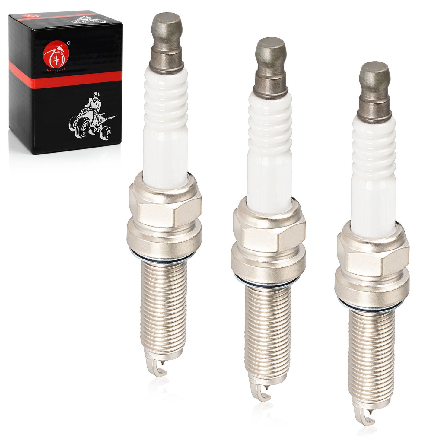 Set of 3 Iridium Spark Plugs for Can-Am Maverick X3 Turbo Max (2017–2024)