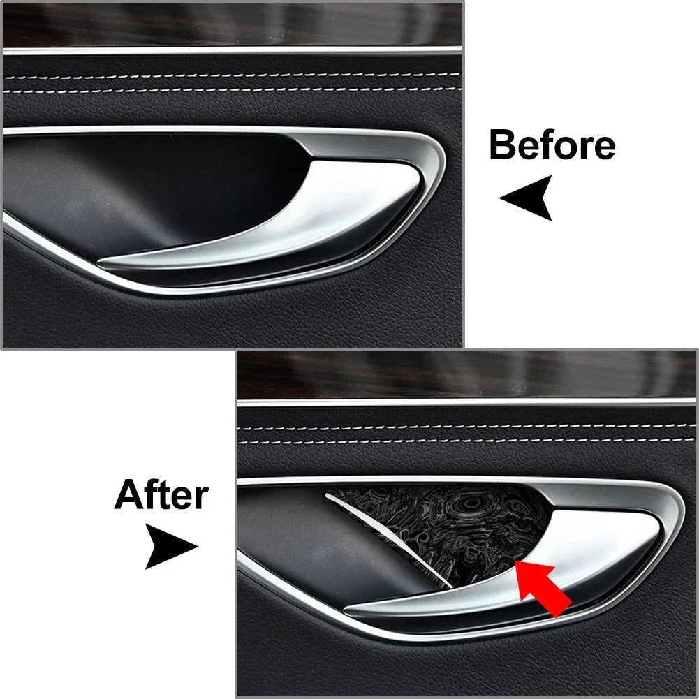 4 Pcs Door Handle Bowl Covers for Mercedes Benz GLC Class (2015-2022)