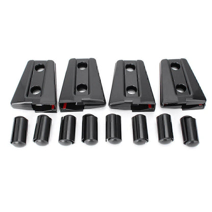 8pcs Door Hinge Covers for Jeep Wrangler JK 2007-2017 Left & Right Side