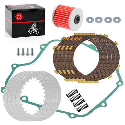 Clutch Kit with Gasket & Oil Filter for Kawasaki Ninja 250R (1988–2007)