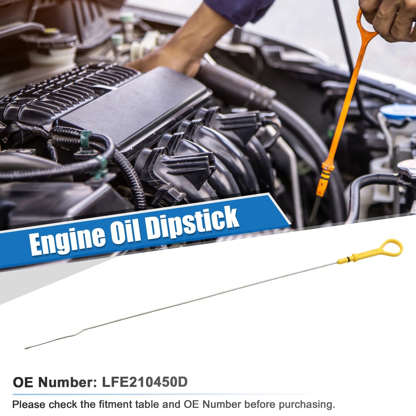 Engine Oil Fluid Level Dipstick for Mazda Miata (1989–1997) No.LFE210450D