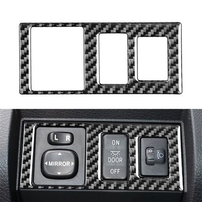 Carbon Fiber Black Head Light Control Button Cover for Toyota Tundra (2014–2021)