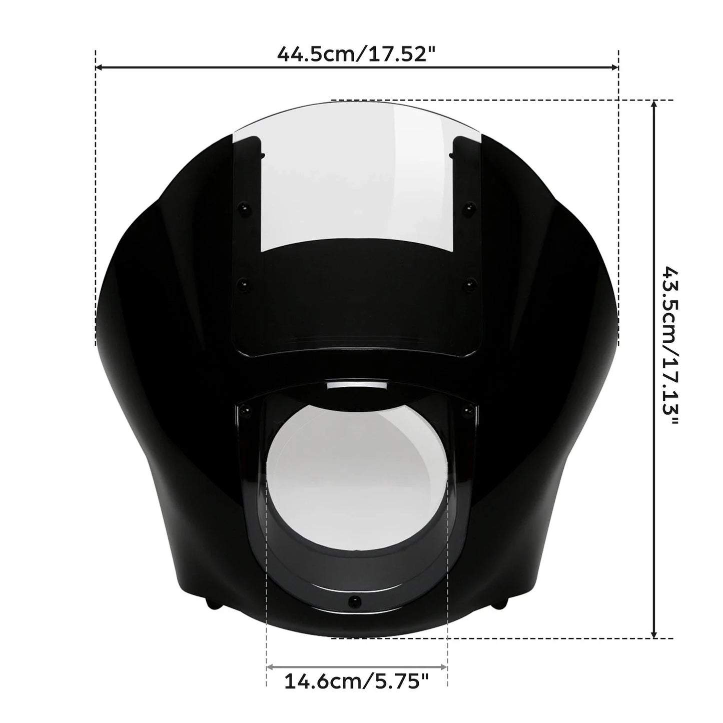 Fairing Clear Windshield & 49mm Fork Clamps For Harley Dyna (2006-2017)