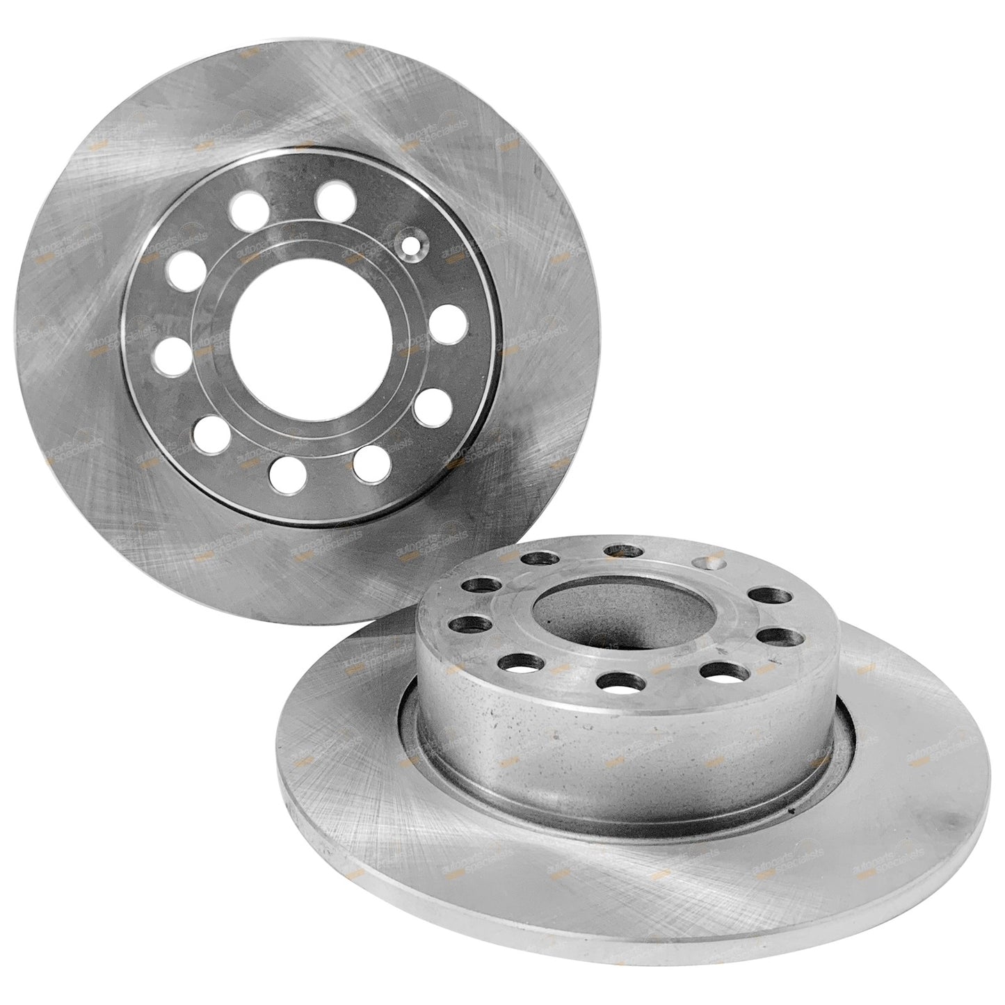2 Rear Disc Brake Rotors for Audi A3 (2004–2010)