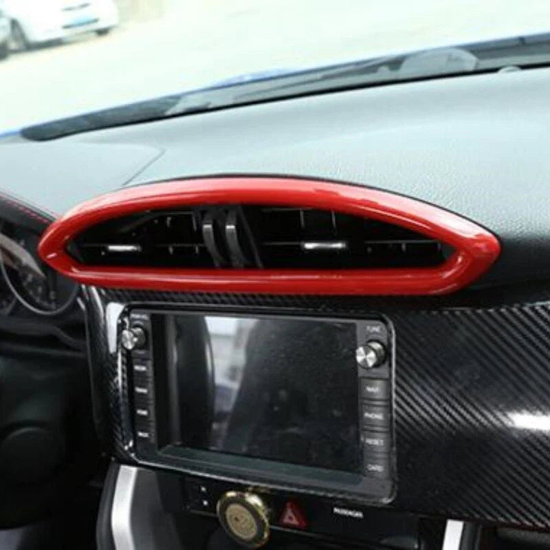 6X Red Interior Trim Center Control Side Cover for Toyota GT86/BRZ (2012–2020)