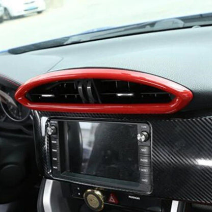 6X Red Interior Trim Center Control Side Cover for Toyota GT86/BRZ (2012–2020)