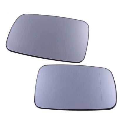 2 x Convex Heated Exterior Mirror Glass for BMW E38 E39 (1995-2001)