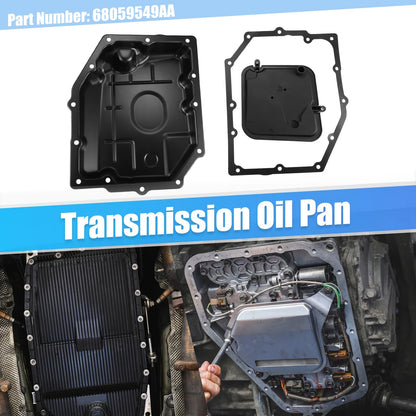 Set of 1 Transmission Oil Pan with Filter & Gasket No.68059549AA for Chrysler