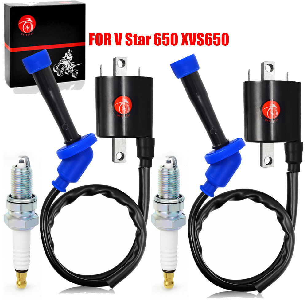 2X Ignition Coil for Yamaha V Star 650 (1998–2016)