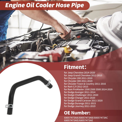 Engine Oil Cooler Tube for Jeep Cherokee (2014–2020) No. 68057473AA