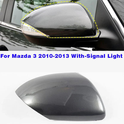 Grey Right Passenger Side Mirror Cover Cap for Mazda 3 (2010–2013)