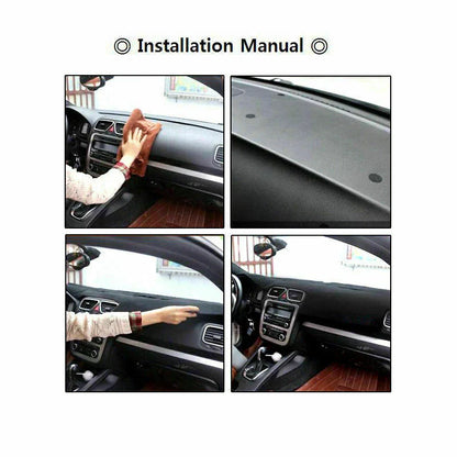 Non-Slip Black Dash Mat for Toyota Kluger XU50 2014-2019