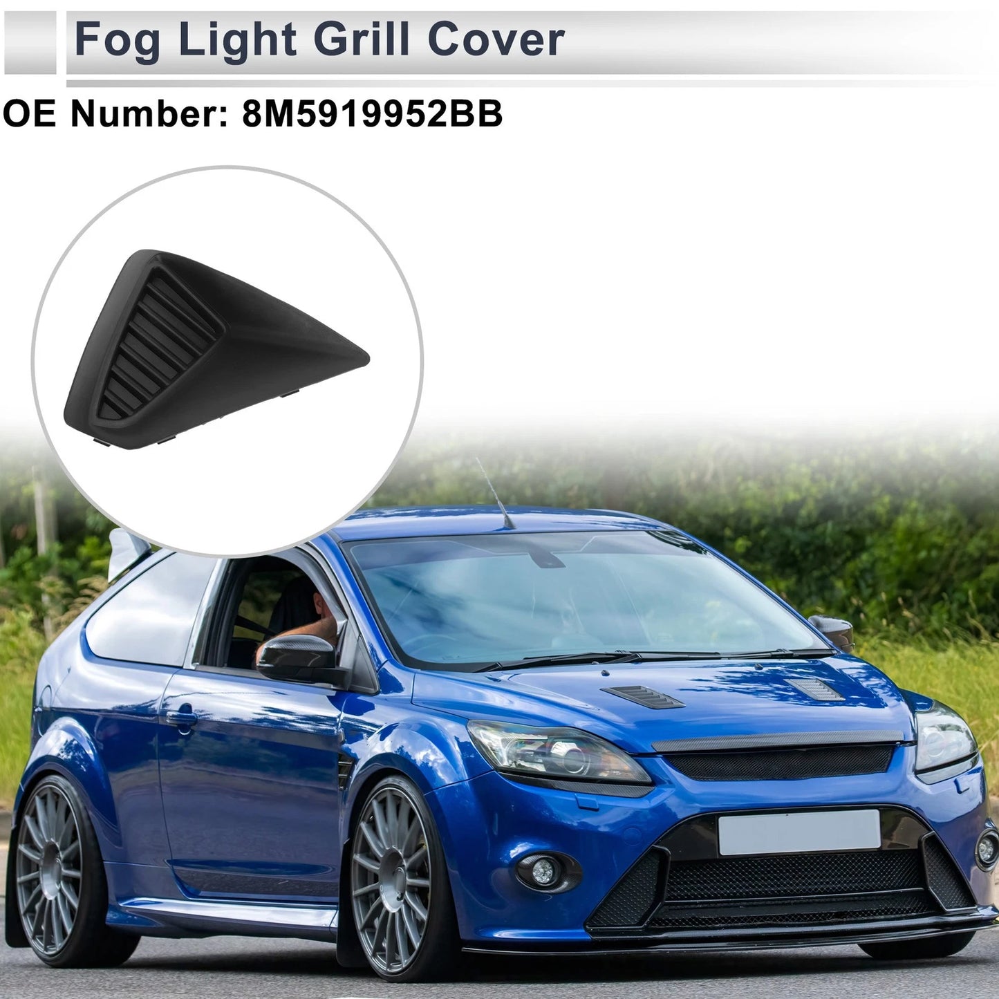 1 Pc Front Right Fog Light Grill for Ford Focus MK2 (2005-2011)