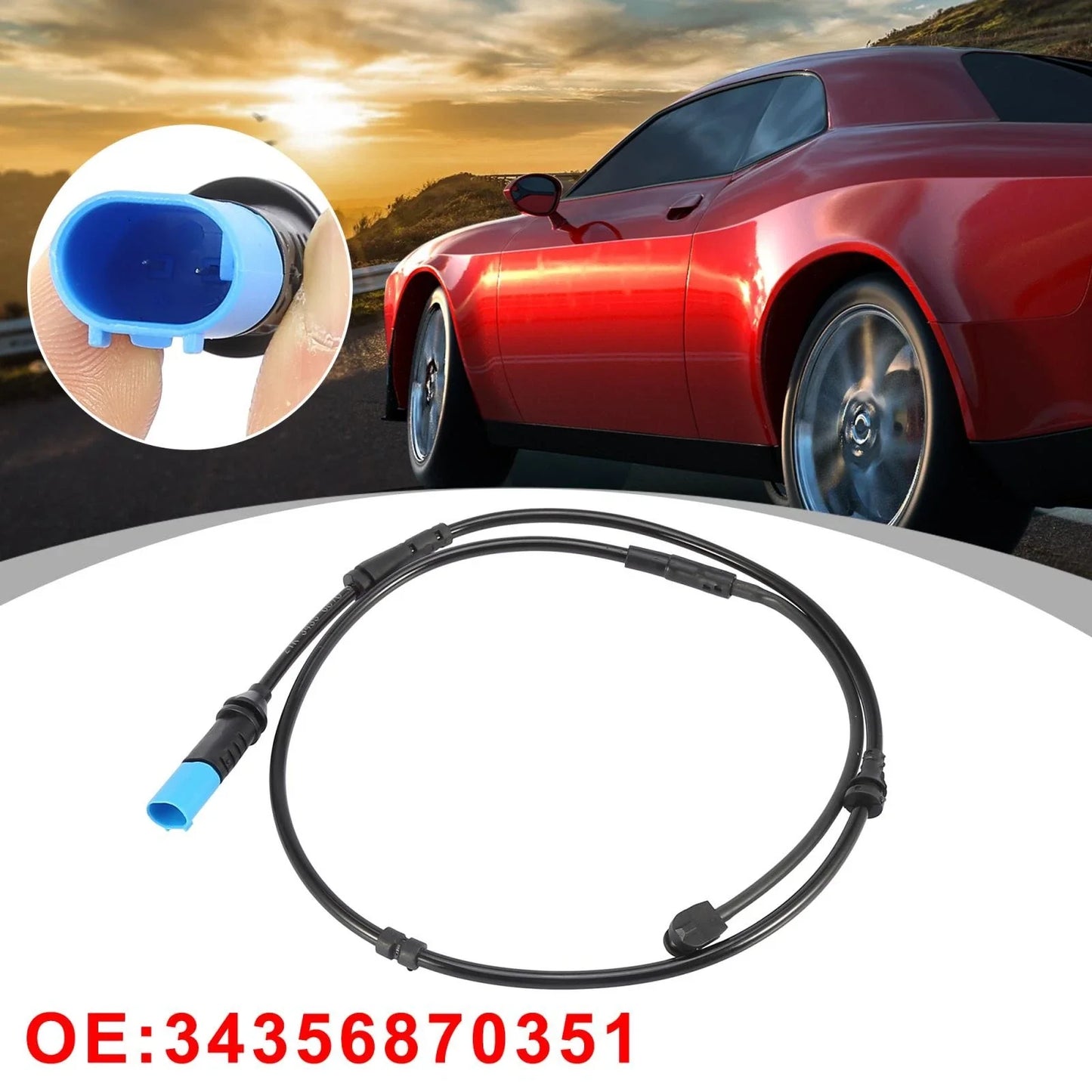 Car Front Brake Pad Wear Sensor 2 Pins for BMW X3 X4 (2018-2021)