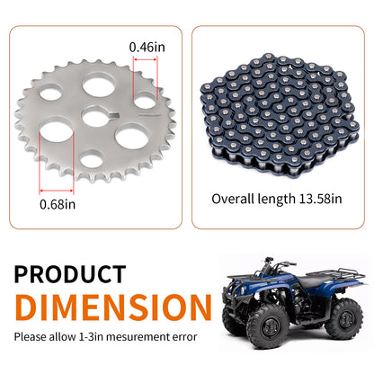 Cam Timing Chain Gear Sprocket for Yamaha Warrior Big Bear 350 (1995–2006)
