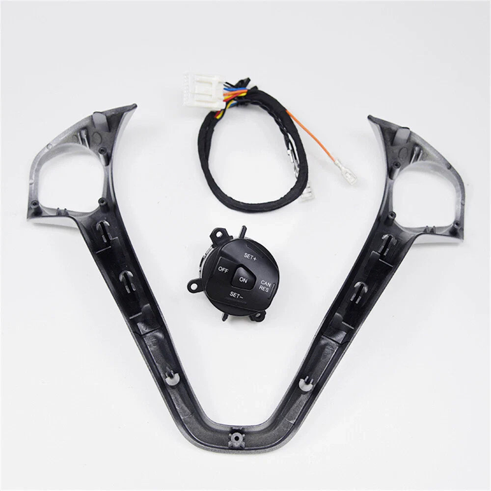 Steering Wheel Frame Cover + Right Cruise Button for Ford Fiesta (2011-2019)