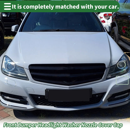 Front Left Bumper Headlight Washer Nozzle Cover for Mercedes-Benz (2008-2015)